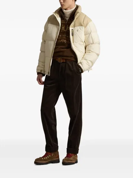 Dlouhá pruhovaná s límcem kšiltovka Polo Ralph Lauren modrá