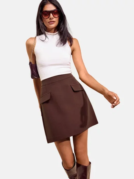 Friends Like These Sukňa hnedá