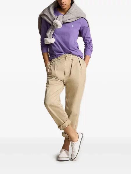 Șosete Polo Ralph Lauren tricotate cu nervuri cu două rânduri de nasturi portocaliu