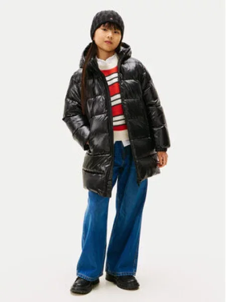 Tommy Hilfiger Pūkinė striukė Essential D juoda