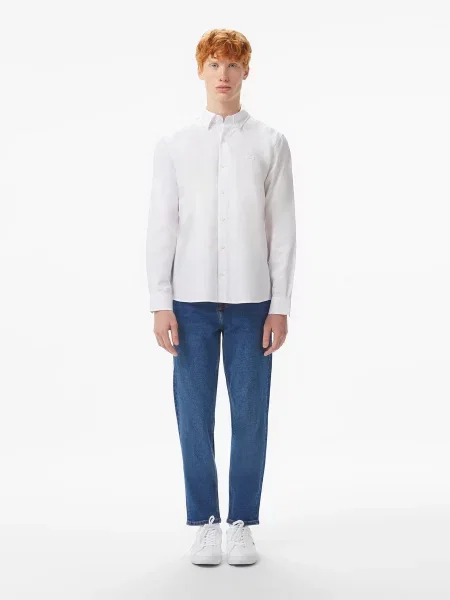 Прямые джинсы Lacoste синие
