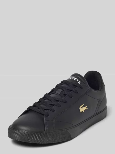 Sneakersy z naturalnej skóry model LEROND SET' Lacoste czarne