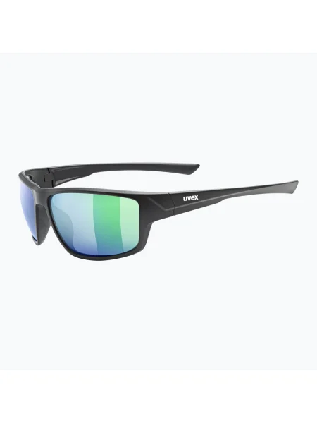 UVEX Sportstyle matt/tükörzöld napszemüveg. Méret: OS fekete