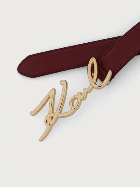 Karl Lagerfeld ремінь шкіряний K/SIGNATURE