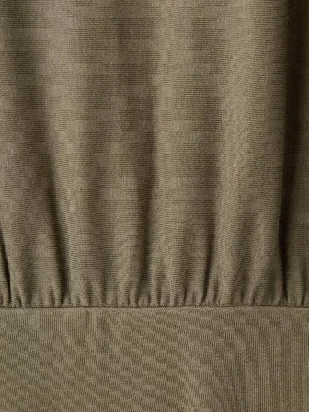 Bluzka marszczona z szerokim paskiem w talii khaki Kobieta XS MANGO