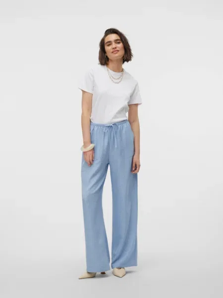 Vero Moda nohavice Melaney modrá