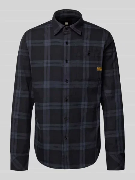 Koszula casualowa o kroju slim fit z kołnierzykiem typu kent model ‘Bristum G-star granatowa