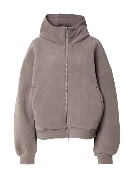 WEEKDAY Jachetă fleece Faiza taupe gri