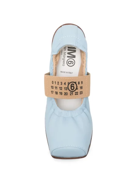 Balerinki dziecięce Mm6 Maison Margiela niebieskie