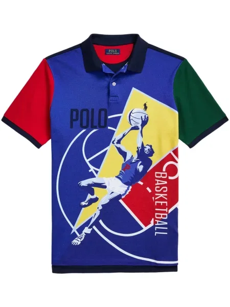 Polo Polo Ralph Lauren cu imagine de lână de costum verde