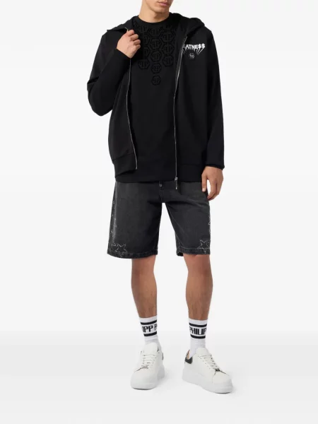 Hanorac cu glugă Philipp Plein negru