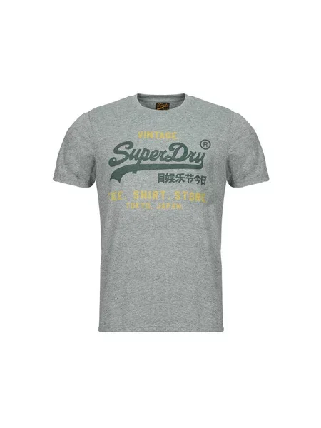 Klasična majica Superdry siva