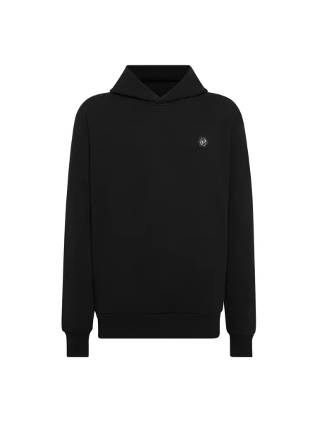Bluza z kapturem Philipp Plein z kapturem czarna