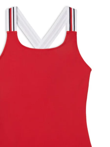 Jednodílné plavky Tommy Hilfiger červené