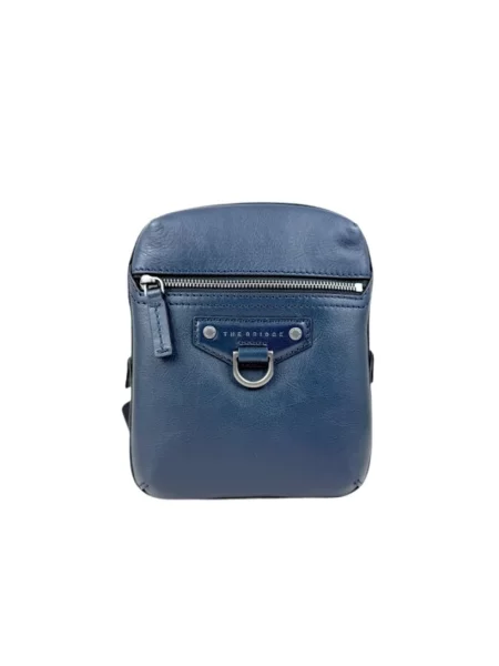 Torba crossbody The Bridge skórzana niebieska