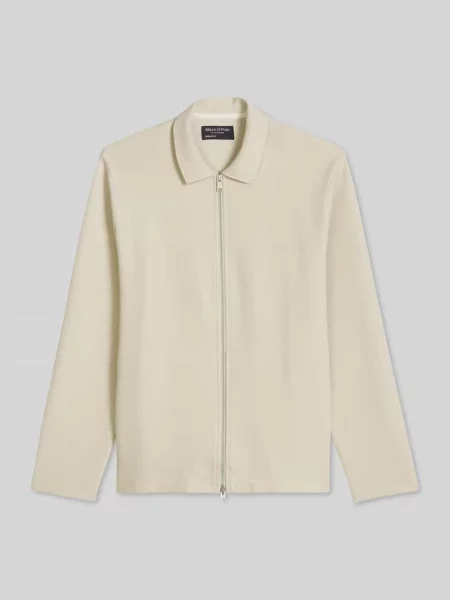 Bluza rozpinana o kroju regular fit z czystej bawełny z zamkiem błyskawicznym dwustronnym Marc O'polo