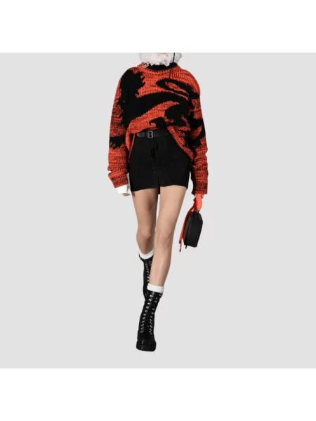 Sweter z golfem Philosophy Di Lorenzo Serafini do golfa pomarańczowy