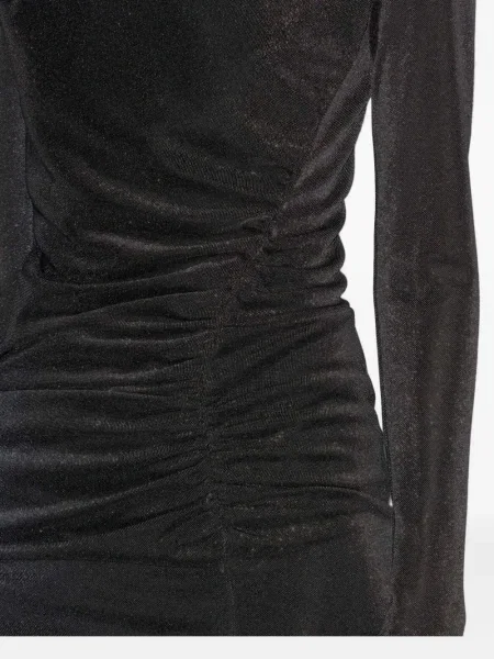 Rochie midi Marant Etoile drapată până la genunchi de costum gri
