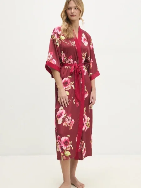 Халат Answear.LAB червено