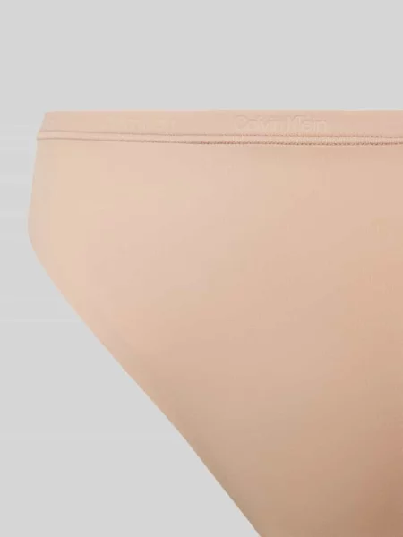 Slipy z elastycznym pasem Calvin Klein Underwear beżowe