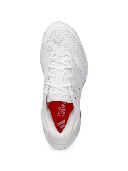 Geacă Adidas cu șireturi din piele de căprioară alb