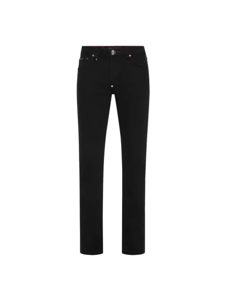 Jeansy straight leg Philipp Plein czarne