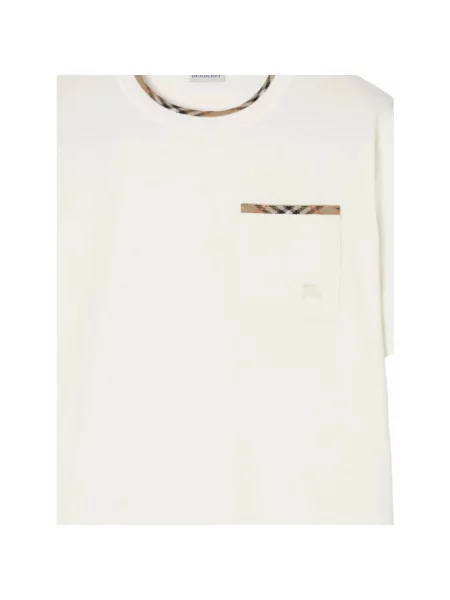 Koszulka Burberry z logo biała