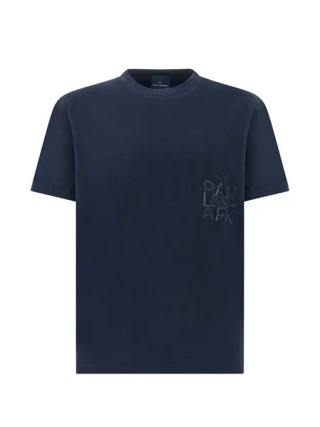 Tricou Paul & Shark cu broderie albastru
