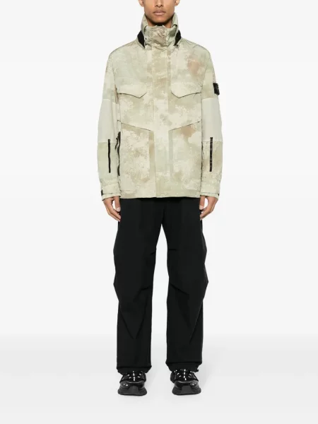 Striukė Stone Island su gobtuvu akmenys žalia