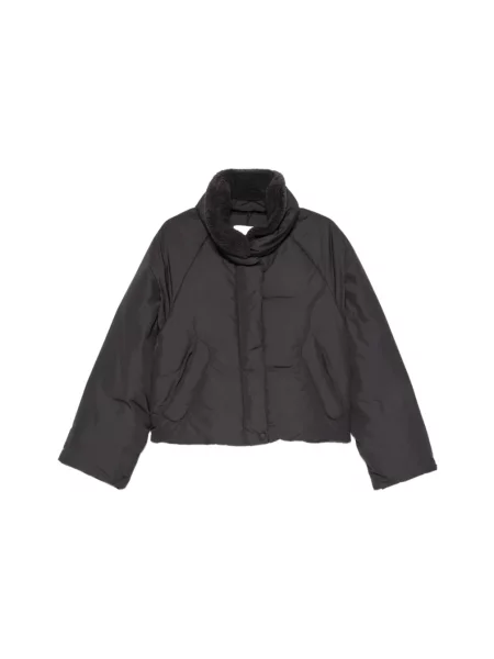 Pikowana kurtka Low Classic z wysokim kołnierzem klasyczna czarna