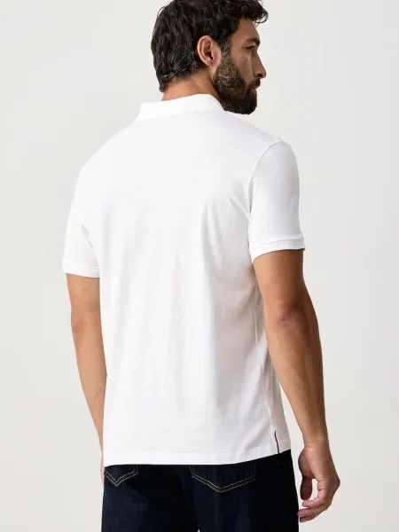 Calvin Klein Koszulki Mężczyzna S Polo z Krótkim Rękawem biały
