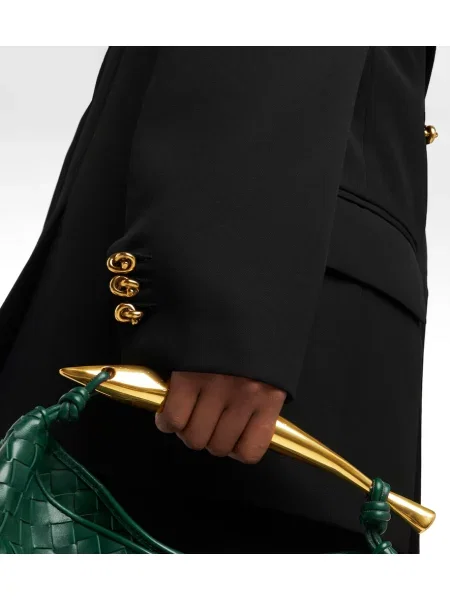 Sacou Bottega Veneta de lână negru