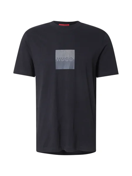 HUGO Tricou Dusplit negru