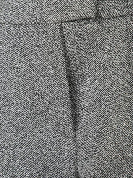 Pantaloni palazzo Brunello Cucinelli cu model herringbone gri