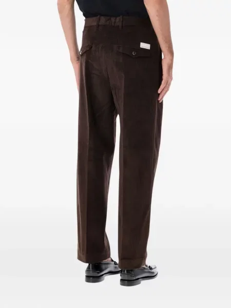 Pantaloni Nine In The Morning de catifea cord maro