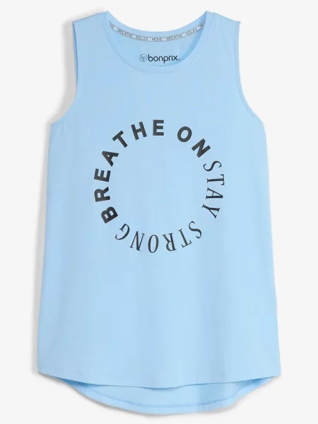 Top Bonprix niebieski