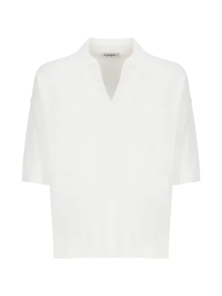 Scurt tricou polo Kangra alb