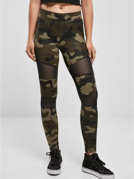 Leggings Urban Classics plasă negru