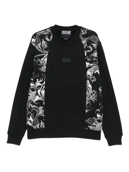 Melegítő felső Versace Jeans Couture nyomtatás fekete