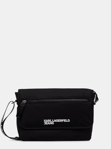 Karl Lagerfeld Jeans geantă poștaș pentru bărbați negru