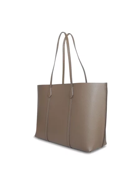Shopperka Tory Burch skórzana brązowa