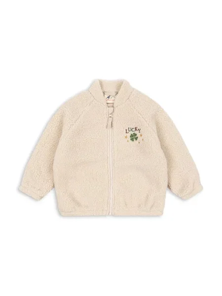 Konges Sløjd Detská bunda JAZZ TEDDY JACKET GRS béžová