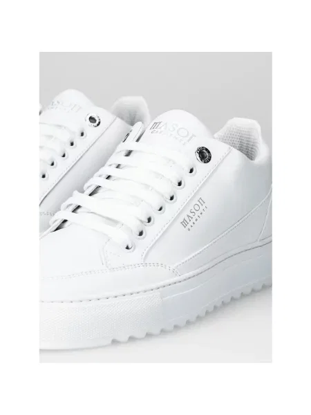 Sneakersy Mason Garments skórzane białe