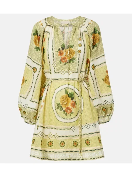 Rochie Alemais cu imagine galben