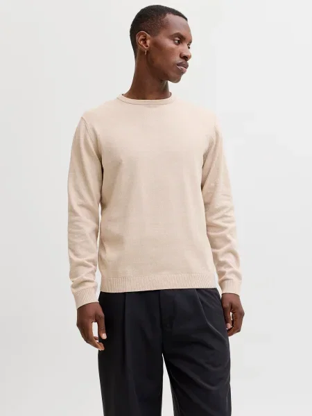 JACK & JONES Pulover crem