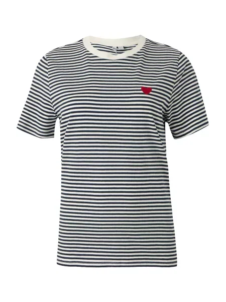 PIECES Tricou PCMila bleumarin / roșu alb