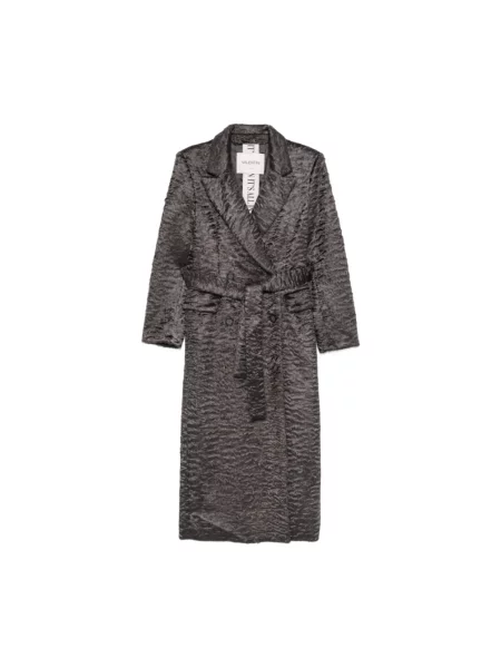 Lniany płaszcz Valentini 1972 szary