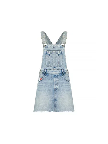 Denim obleka Tommy Jeans modra