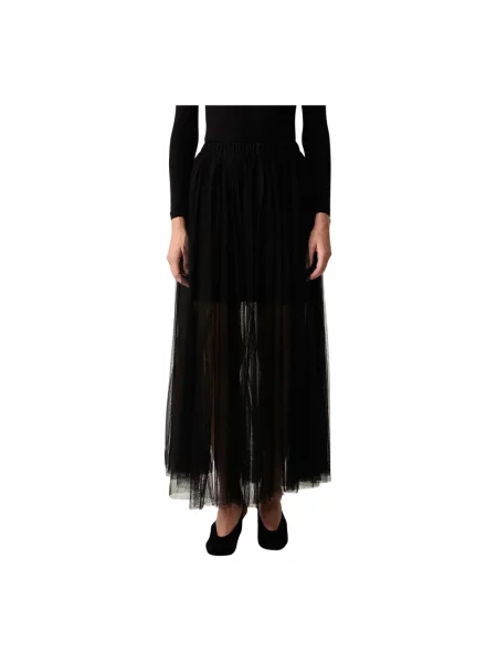 Spódnica midi Twinset dzwony czarna