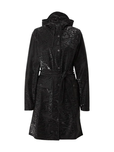 RAINS Prechodný kabát antracitová čierna